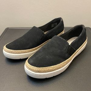 Clarks Black Marie Sail Loafer Flat - Size 8M